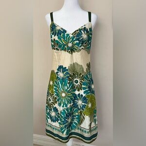 ANN TAYLOR Floral Light Sun Dress with Straps Size 4